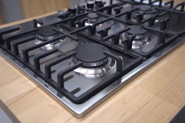 Fogão de cozinha moderno usado como imagem de serviço